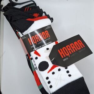 Jason vorhees Freddy nightmare on Elm Street, friday the 13th crew socks